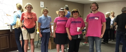 Pamela Powers Hannley & volunteers