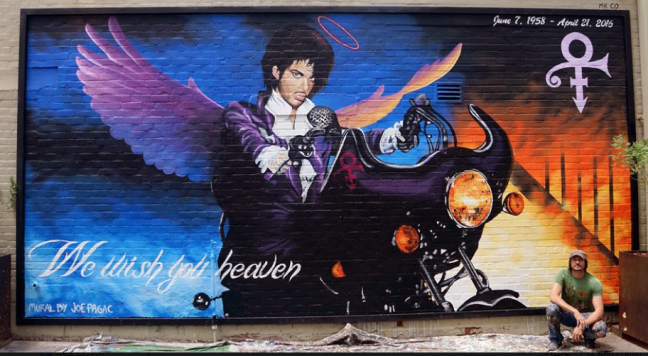Prince mural in Tucson