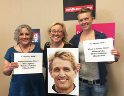 Where is Senator Jeff Flake?
