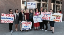 Reps. Isela Blanc, Pamela Powers Hannley, and Rep. Kelli Butler