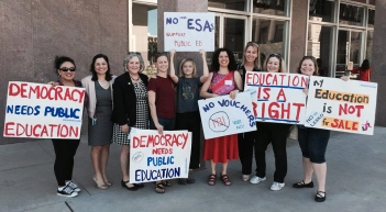 Reps. Isela Blanc, Pamela Powers Hannley, and Rep. Kelli Butler
