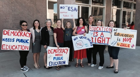 Reps. Isela Blanc, Pamela Powers Hannley, and Rep. Kelli Butler