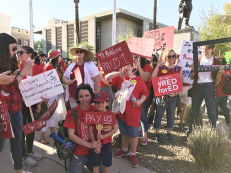 Teacher protests in Arizona