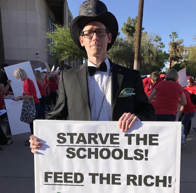 starve the schools. feed the rich (sarcasm)