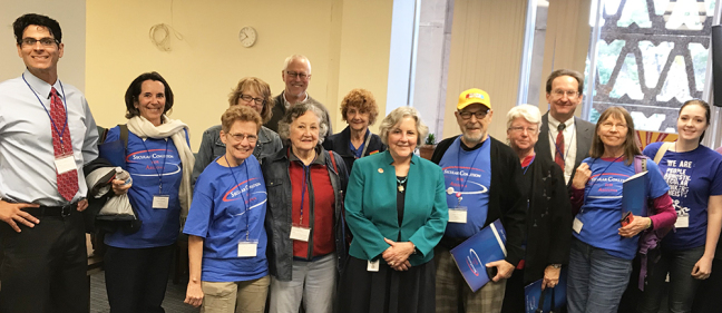 Rep. Powers Hannley with Secular Coalition