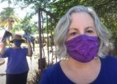 Making masks during pandemic