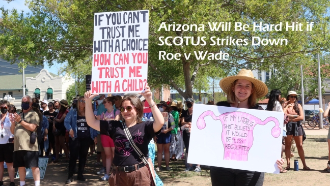 stop abortion bans rally in Tucson