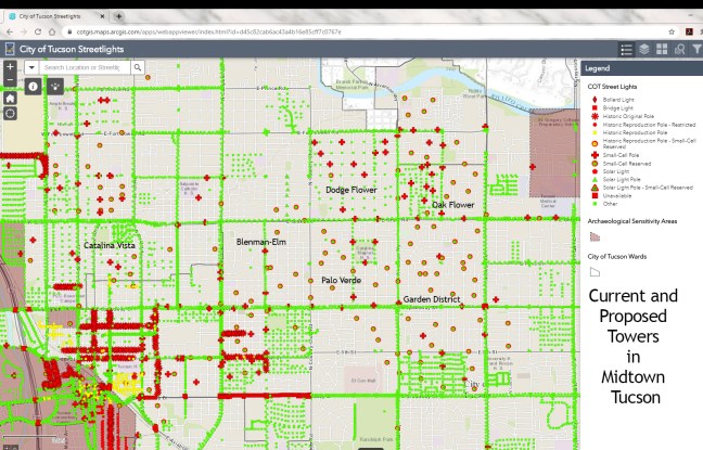Map of Current & Proposed Towers